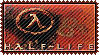 Stamp that says Half Life