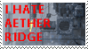 Stamp that says I Hate Aether Ridge in red text.