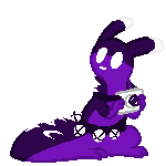 Pixel art of Habit Rabbits as a Slugcat.