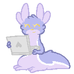 Pixel art of Newt Bytes as a Slugcat.