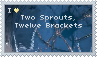 Stamp that says I Heart Two Sprouts, Twelve Brackets